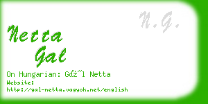 netta gal business card